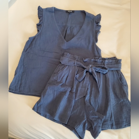 Wishlist Two-piece Gauze Short set - Picture 4 of 6